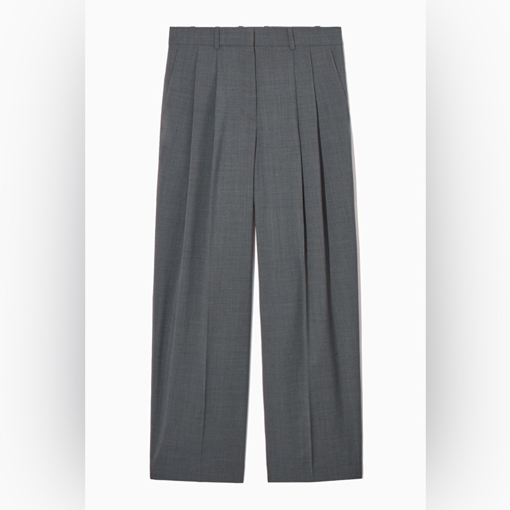 COS Relaxed Tailored Wool Wide Leg Pants